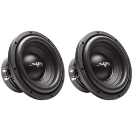 (2) Skar Audio Sdr-8 D4 8" 700W Max Power Dual 4 Ohm Car Subwoofers, Pair of 2