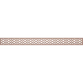 46 3/8"W x 4"H x 1/4"T Somerset Fretwork Moulding, Walnut