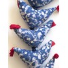 Mango Gifts Prosperity Hens Indigo Fair Trade 40 inches India