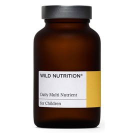 Wild Nutrition WILD NUTRITION Food-Grown? Kids Daily Multi Nutrient | Kids Multivitamin with B Vitamins, Magnesium, Zinc, Vitamin D, and More to Support Immunity, Bones, and Cognitive Development | 60 Capsules