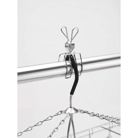 Ooki Seisakusho 00564-1 Rod Pinch, Set of 2, 1.6 x 1.6 x 3.7 inches (4 x 4 x 9.5 cm), For Securing Pinch Hangers, Clothespins