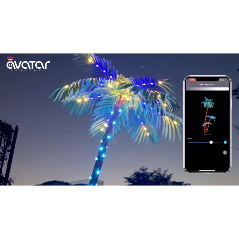 AvatarControls 3 Trunks Pre Lit 7FT 242 LED Smart Lighted