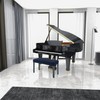 BUYUE Luxury 2-Person Piano Bench Cover, (27.7"- 37") Lx (12"-