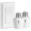 Suraielec Remote Control Light Socket, Wall Mount Switch, E26 E27