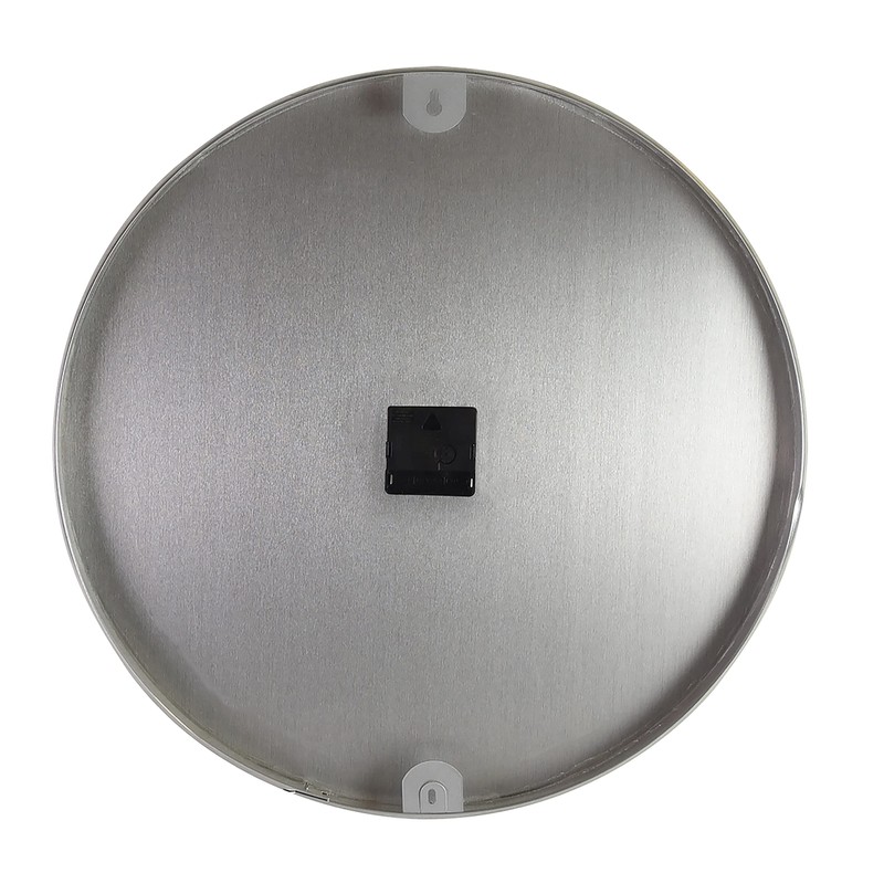 Taylor Indoor Outdoor Metal Wall Clock, Wireless Thermometer with Easy