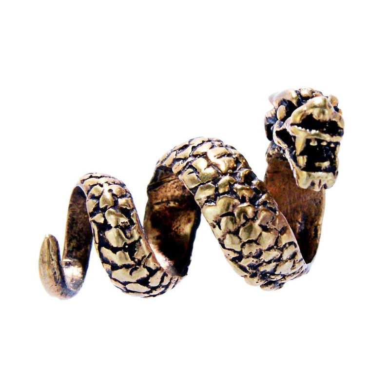 Kiss of Leather Dragon Beard Bead Bronze 8mm Inner Diameter,