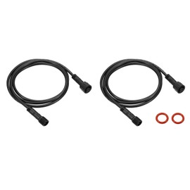 YOKIVE 2 Pcs 2 Pin Extension Cable Wire, Power Transmission Extension Equipment Connection, Great for LED Equipment, Car, Truck, Boat (Black, 3.28-Feet)