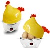 Leoyee Eierkocher，Nettes kleines Huhn Elektrischer Eierkocher Egg Cooker für 1-7
