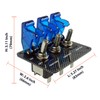 3 Row Safety Cover Aircraft 12V Toggle Switch With Indicator