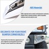 Front Bumper Corner Bezels Replacement Compatible with Hummer H2 2003-2009