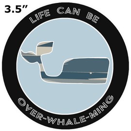 Athena Brands Blue Whale Life Can Be Over-Whale-Min - Black