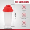 SIGNORA WARE Shaker Bottles | 17-Ounce Plastic Protein Shake Bottle