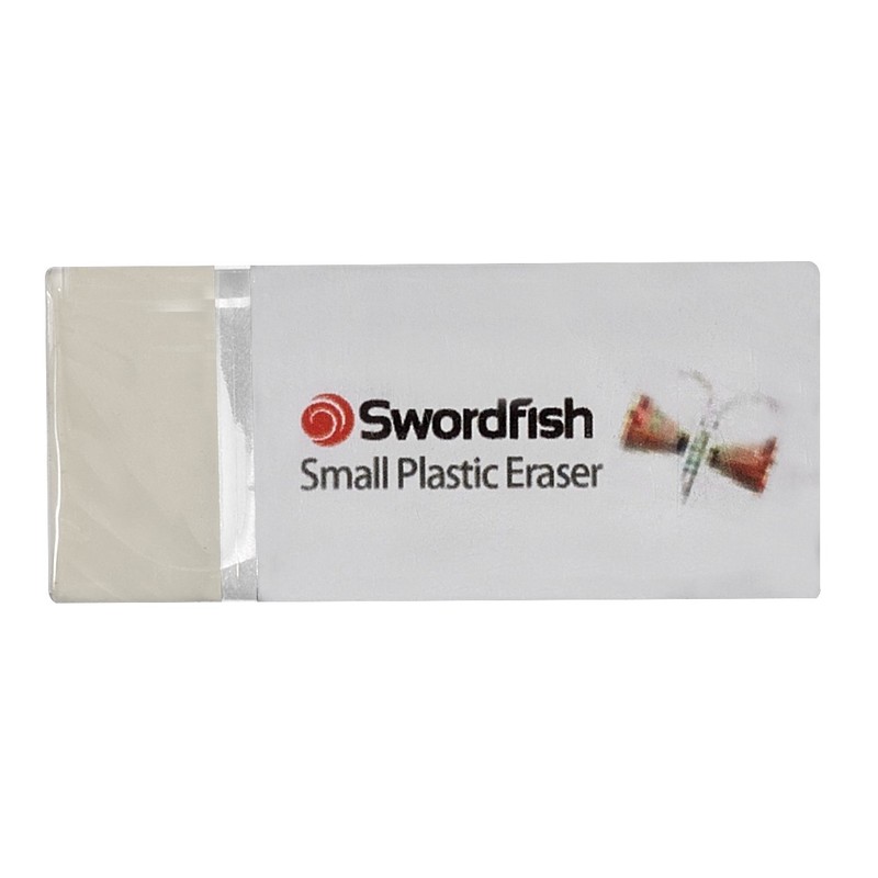 Swordfish"Small Plastic" Erasers (Pack of 3)