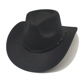 Cowboy Hat Women Men with Ribbon Cowgirl Costume Western Hat Cowboy Hats for Women Black, black