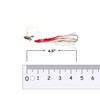 Offshore Fishing Gear: 4.5" Tuna Clone Rigs Red/White 6 pcs