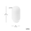 Umbra Touch Soap Dispenser, Refillable Hand Soap Pump, 8 OZ,