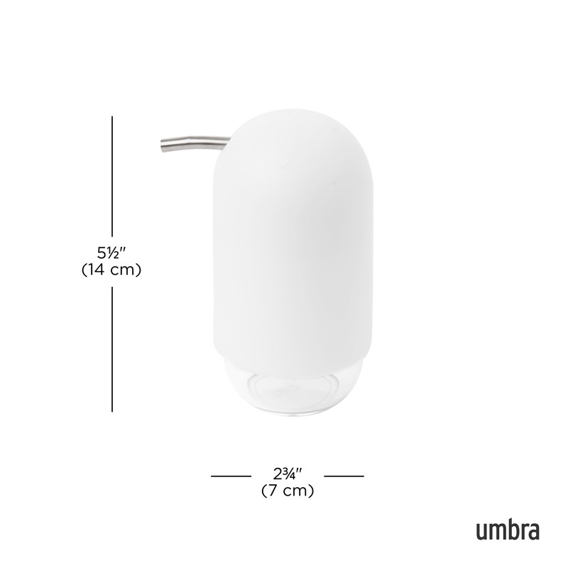 Umbra Touch Soap Dispenser, Refillable Hand Soap Pump, 8 OZ,