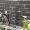 Tack Tile Peel & Stick Vinyl Backsplash Subway Grey (Pack