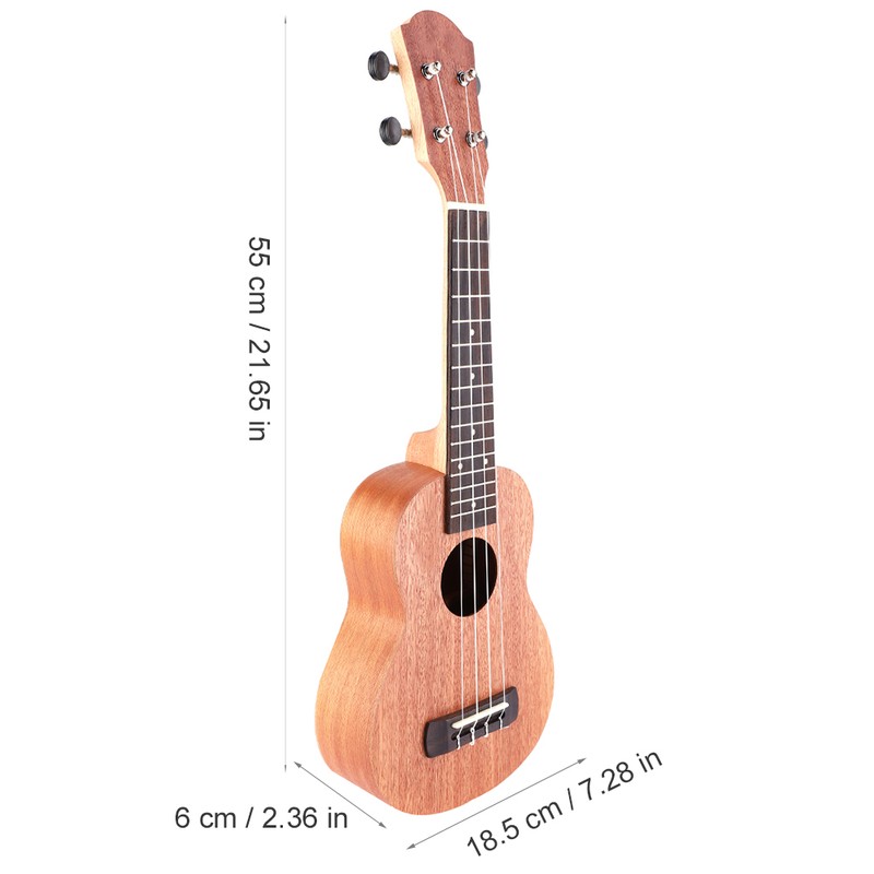 21" Ukulele Portable Classic Style Wood 4 Strings Hawaii Guitar