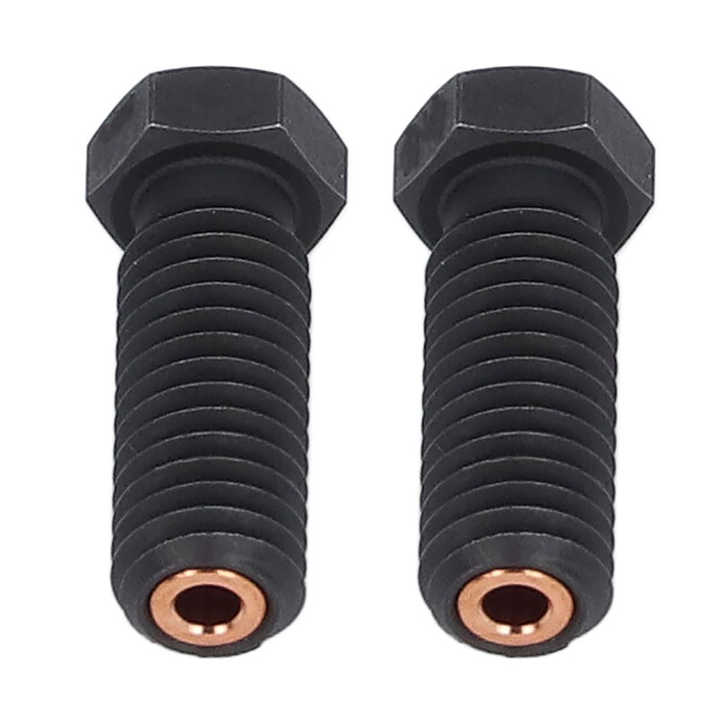 2PCS 3 Hole Nozzles Hardened Steel Nozzle Fit 1.75mm Filament