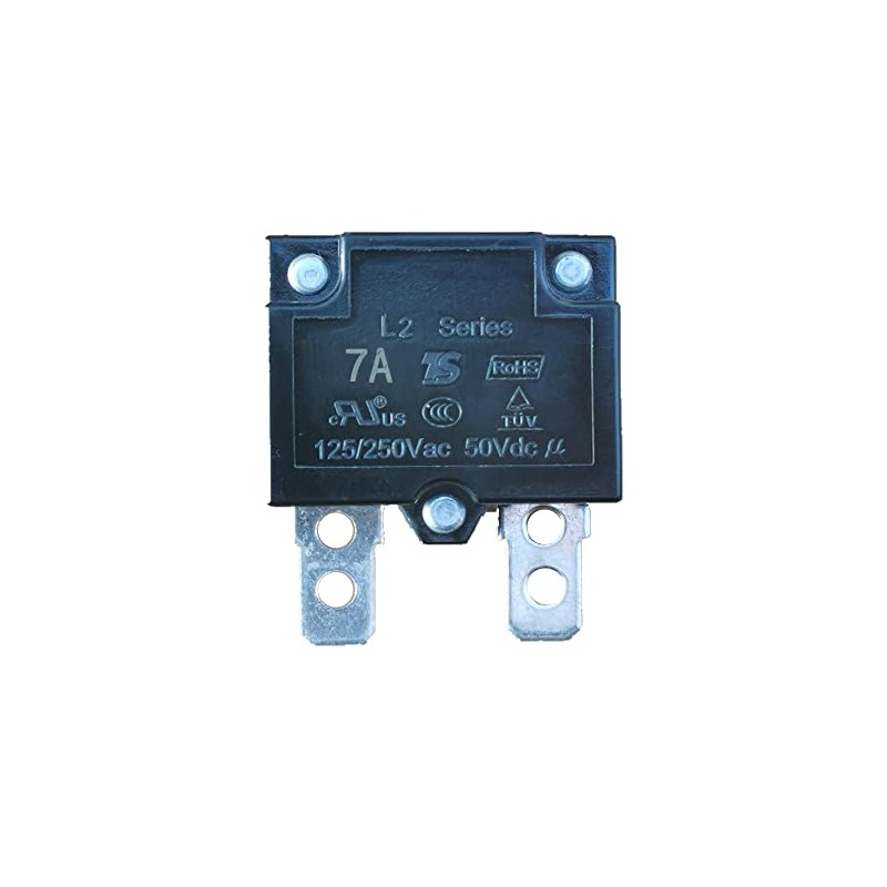 JIARUIXIN 2Pcs 7A 125/250Vac 50Vdc Automatic Reset Relay Fuse Therma