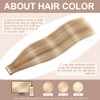 Tape in Hair Extensions Human Hair 16 Inch 20pcs Tape