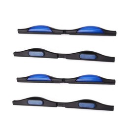 Voarge 4 Pack Car Door Protectors Bump Stop Door Edge Guard Strip, Reflectors Clip On Car Rear Front Door Scratches Protection, blue