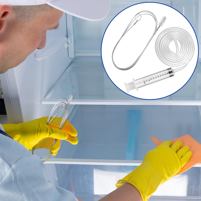 Gisafai 3 Pcs 36'' Refrigerator Cleaning Kit with 12 ml