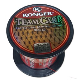 Konger Team Carp Red Fishing Line Fast Sinking 600 m 0.20-0.40 mm Feeder Line (0.30 mm / 11.30 kg)
