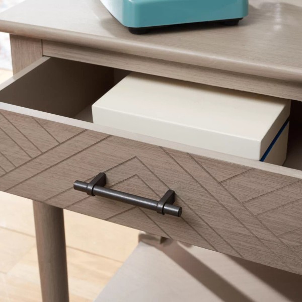 SAFAVIEH Peyton 1-Drawer Accent Table | Greige |