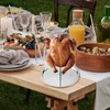 Bojueshaw Stainless Steel Vertical Skewer,BBQ Vertical Meat Skewer Kebab Stand,Hanging