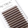 ACTROL W 4D Eyelashes Extension Lashes Brown C Curl 0.07mm