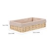 NOLITOY Handwoven Storage Basket Compartment Fabric Lined Woven Organizer for
