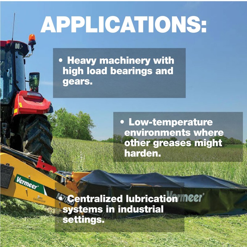 Blackhawk Performance Lithium EP0 Grease for Disc Mowers and Gear