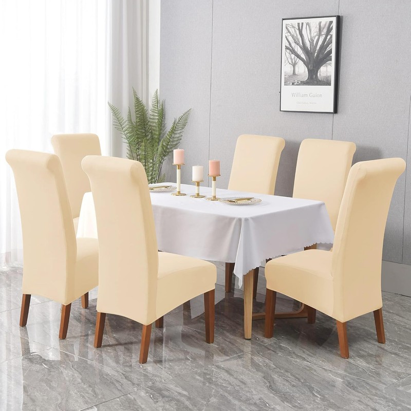 iEventStar 2pcs High Back Chair Cover Oversized Extra Large Size