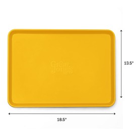 Great Jones Holy Sheet Pan (Mustard) | Nonstick, Half-Sheet Pan | Aluminized Steel, 18.5" x 13.5" | For Baking, Roasting, & Broiling | Premium Bakeware with Even Heat Distribution | Dishwasher-Safe