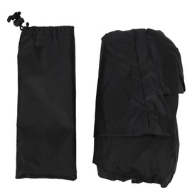 SilverCoated Lawn Mower Waterproof Cover High Temperature Resistance Dustproof Protector(Black )