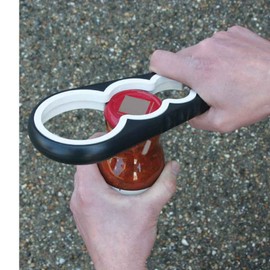 NRS Healthcare 4 in 1 Jar and Bottle Opener - for extra grip (Eligible for VAT relief in the UK)