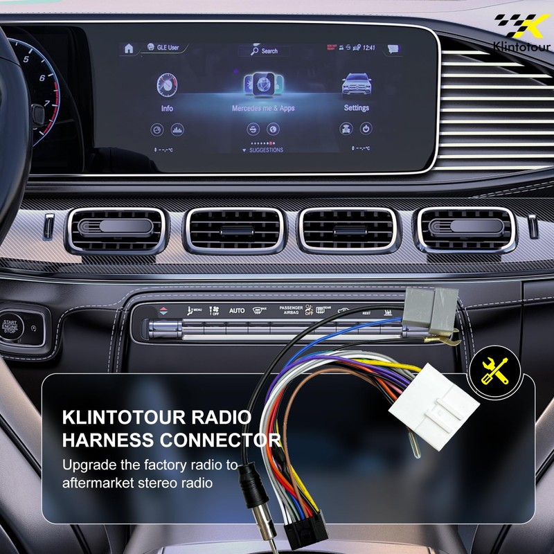 Aftermarket Radio Wiring Adapter Compatible with Nissan 2007-2013/Subaru 2008-2013, 16Pin