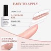 Nude Pink Gel Nail Polish Set 6 Pcs Transparent Neutral