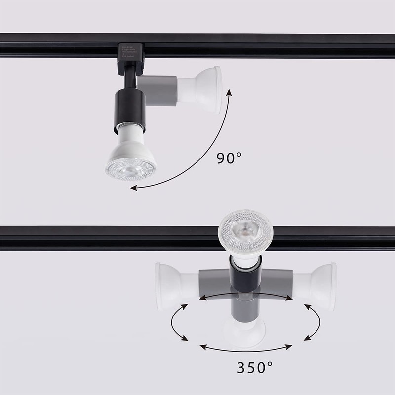 mirrea J Type Track Lighting Head to E26 Medium Screw