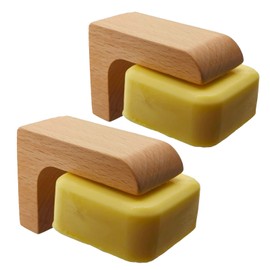 2sets Wood Magnetic Bar Soap Holder for Shower Wall,Magnet Air Dry Soap Saver Self Draining, Eco-Friendly Wooden Soap Dish for Soaps & Beard Shampoo Bars