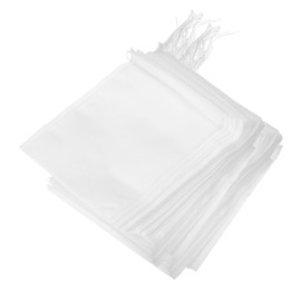 sourcing map 200 Pcs Disposable Tea Bags for Loose Leaf Tea, Tea Filter Bags Non Woven Fabric Empty Tea Bags Drawstring Seal Filter Tea Bags for Loose Leaf Tea (7.1 x 5.1inch)