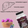 Bucklebury Milk Thistle Gummies 1000mg, Sugar Free Blueberry Flavor, Vegan,