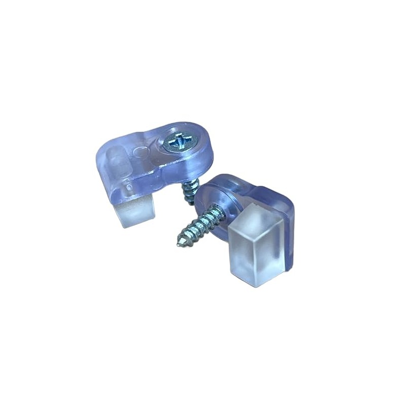 Glass Retainer Clips / “Clear “Glass Clips with All Hardware