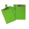 A5 Neon Green Foldover Clipboard with Pen Holder