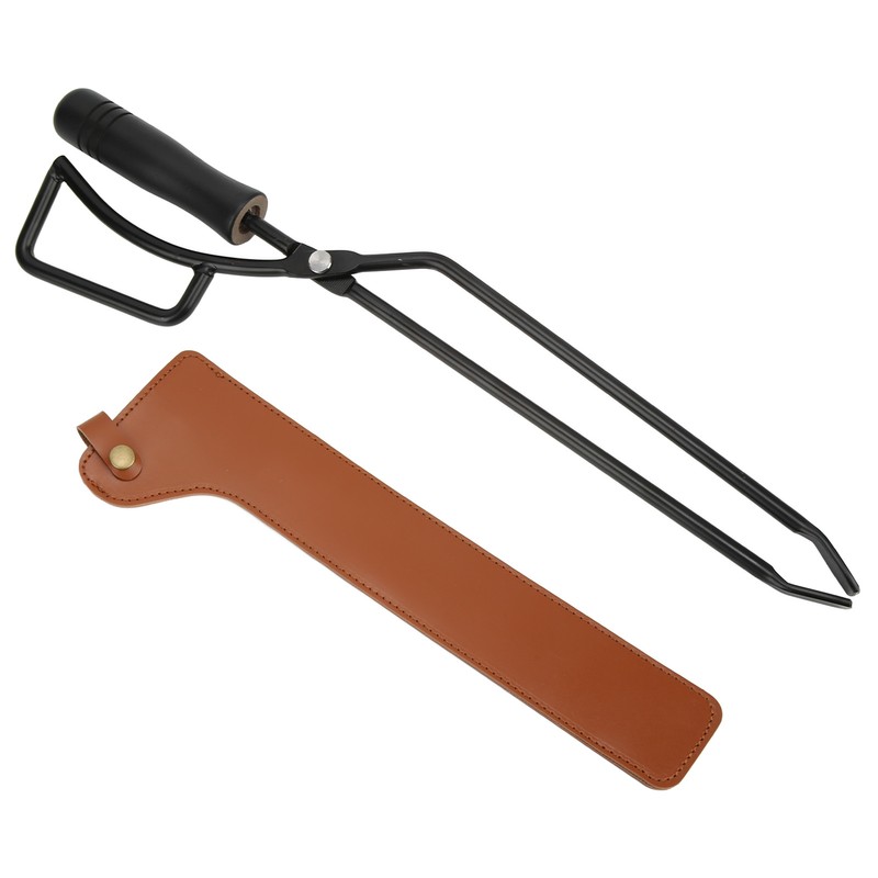 Fireplace Tongs Fire Pit Charcoal Clip Stainless Steel Grill Tongs