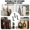 Vorruil Over Cabinet Door Hooks, 20 Pack Metal Cabinet Kitchen