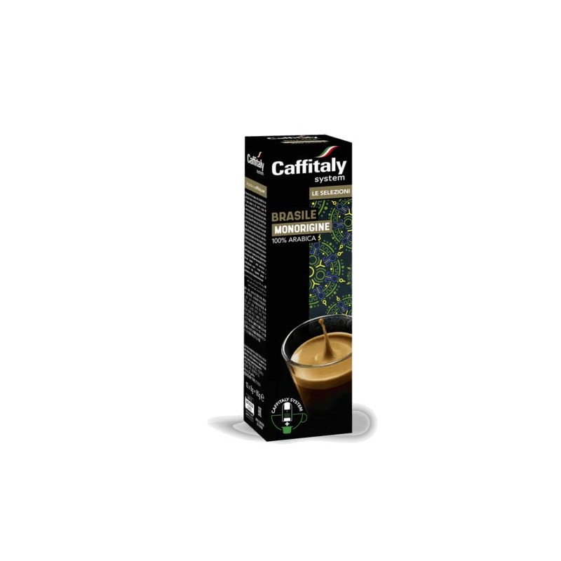 Caffitaly Ecaffe Brasile Alta Mogiana Coffee, 10 Count