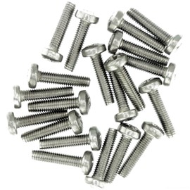 M6 (6mm x 25mm) Pozi Pan Thread Rolling Screw - Stainless Steel (A2) (Pack of 20)
